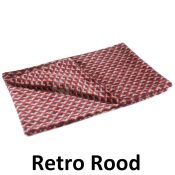 Hondendeken fleecedeken hond retro rood