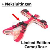 AnnyX Fire limited edition Camouflage roze camo neksluitingen