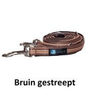 AnnyX hondenriem hondenlijn limited edition bruin gestreept