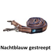 AnnyX hondenriem hondenlijn limited edition nachtblauw gestreept