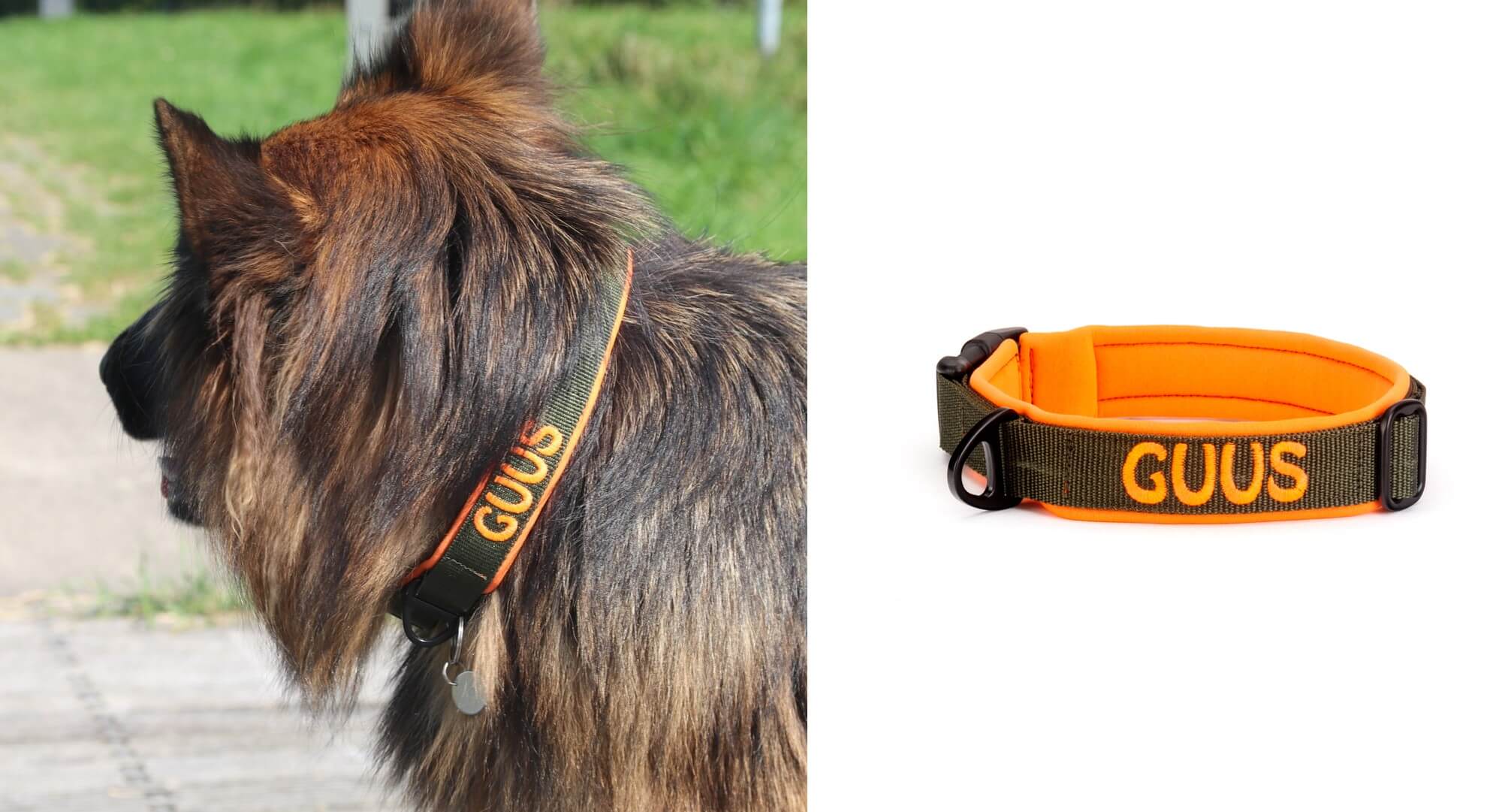 Halsband hond met naam 