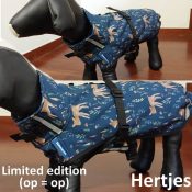 Softshell regenjas hond hondenjas hertjes stof