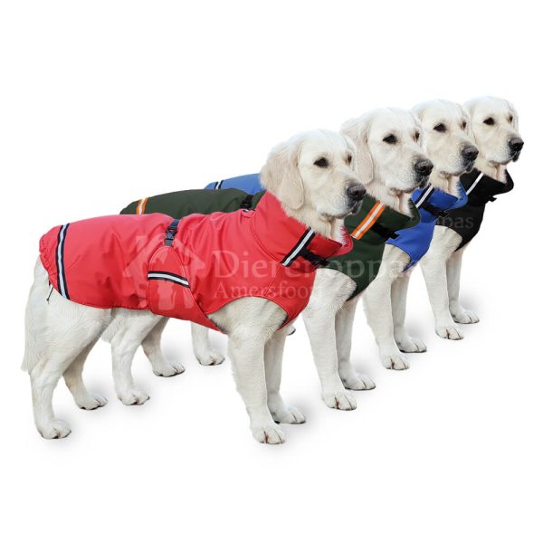 Waterdichte hondenjas honden regenjas winterjas hond met ritssluiting rits tuigje jas action lidl action aanbieding