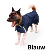 regenjas voor grote honden blauw stormy